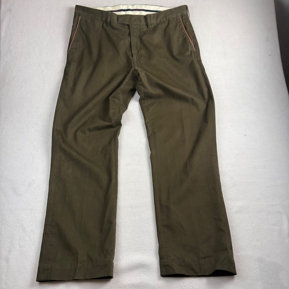 Polo by Ralph Lauren Other - Polo Ralph Lauren Smith Pant Mens 38x32 Olive Green Cotton Twill Trousers